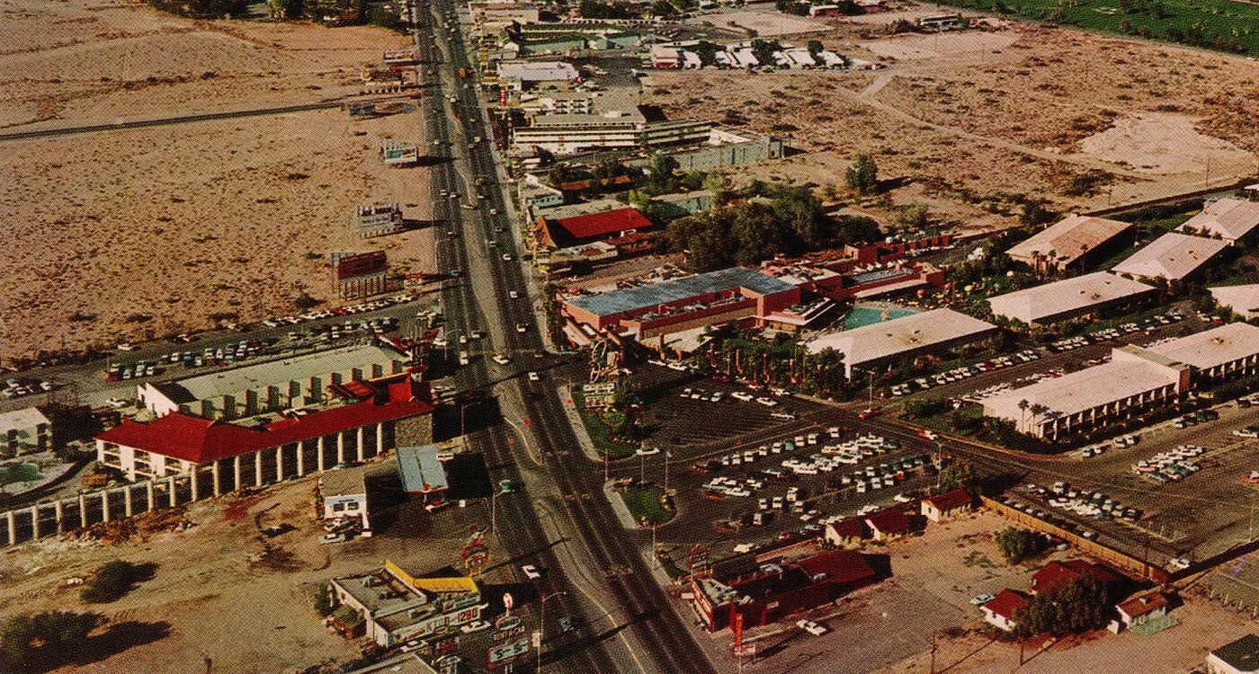 Las Vegas strip in the 1960s