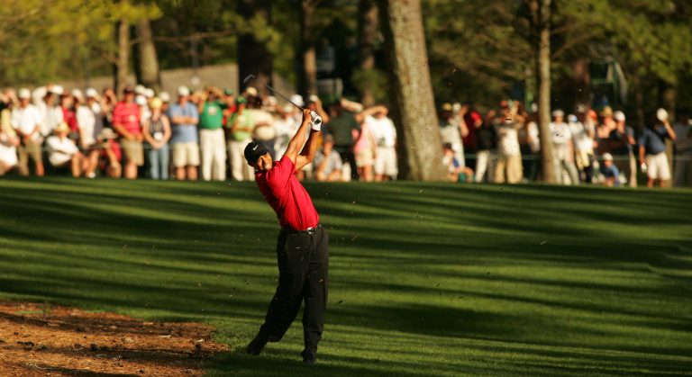 Tiger Woods in action
