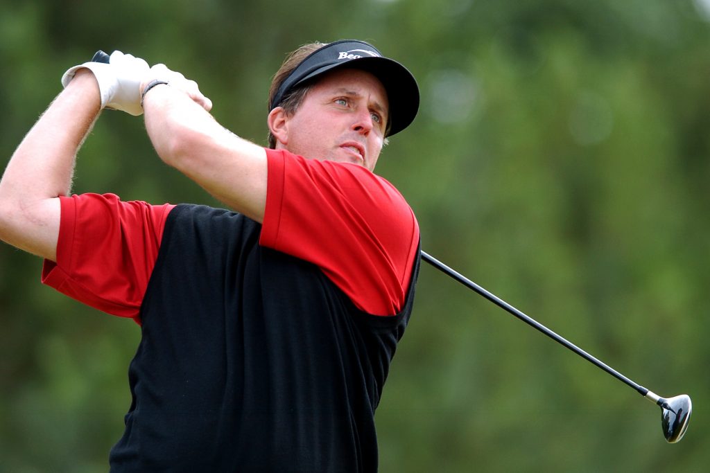 USA's Phil Mickelson in action