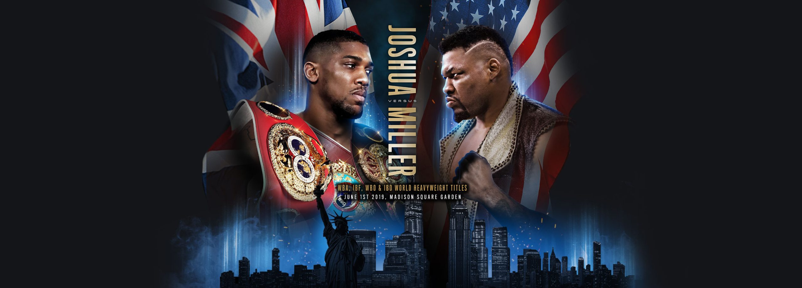 Joshua vs Miller boxing fight