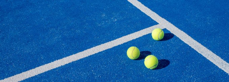 Tennis Court and Tennis Balls