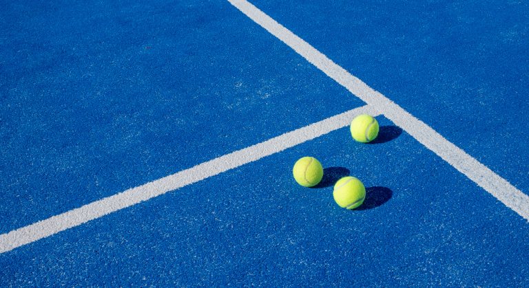 Tennis Court and Tennis Balls