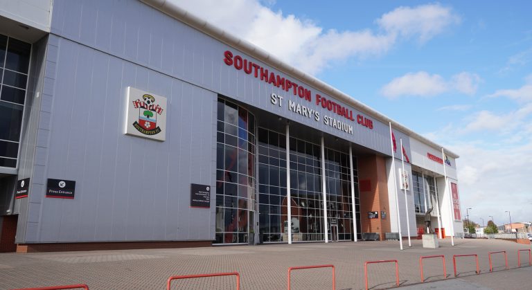 Southampton England 23 October 2024 - Southampton Football Club home stadium St Mary's. Premier league football team Saints. SFC team ground