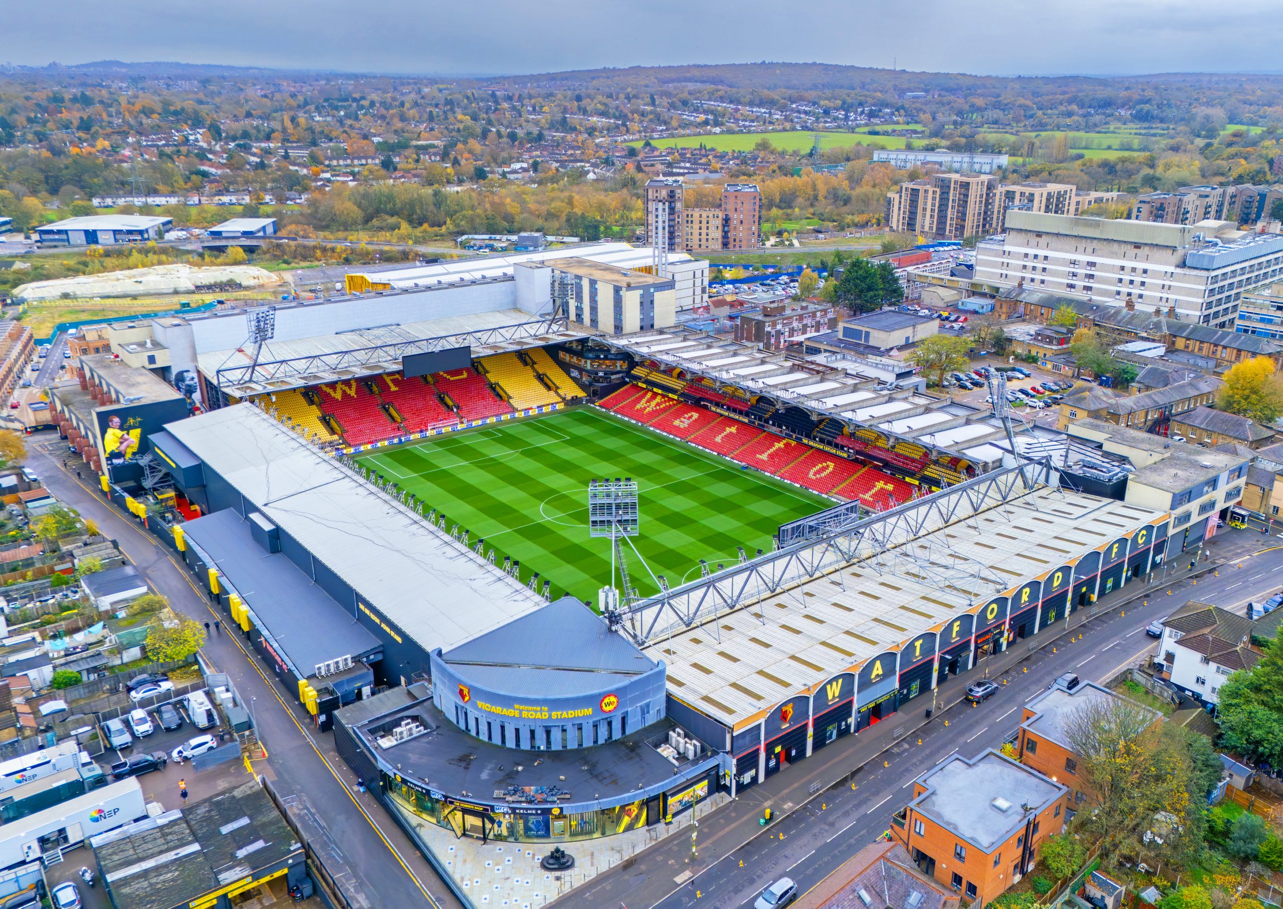 A general view of an EFL Championship match setting